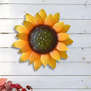 Oniya tournesol métal tenture <span class=keywords><strong>murale</strong></span> chambre en plein air maison jardin mur Art décor - Product Image 2