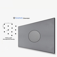 Écran de projection HEYU 72-200'' ALR perforé acoustiquement transparent à cadre fixe étroit pour HDTV, son audio 4K/8K, format 16:9