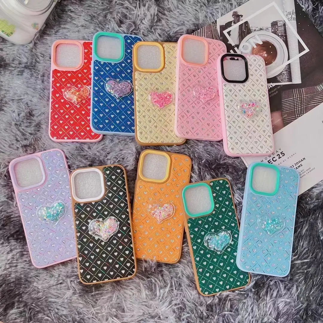 Top Selling Cover Case Unique Diamond Bling leather phone case with Quicksand Glitter case for VIVO Y93 Y15S Y91C