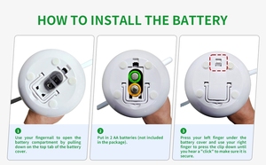 Tescat QY-19B quạt pin hình quả táo để giữ ruồi đi quạt chống ruồi nhỏ gọn cho bàn ăn & Dã ngoại ngoài trời - Product Image 2