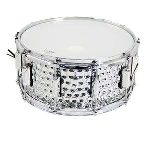 Nouvelle conception 14x6.5, tête de tambour <span class=keywords><strong>Remo</strong></span> fabriquée à la main avec technique de pointillage, caisse claire en métal - Product Image 1