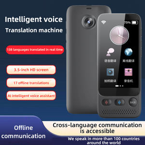 Dispositif de traduction portable S09, 138 langues, écran IPS de 3,5 pouces, traduction intelligente hors ligne, traduction de photos, système d'exploitation Android - Product Image 2
