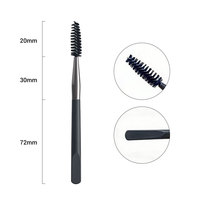 Peigne à cils et sourcils YOLY avec manche en nylon pour le maquillage quotidien - Idéal pour le fond de teint et le mascara, définit chaque cils, coiffe naturellement les sourcils