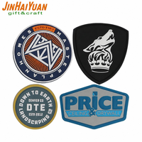 Patch en PVC souple 3D pour agents de patrouille routière et agents forestiers, avec formes de cœur et de fleur, dos plat, pour chapeaux et sacs