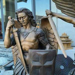 Esculturas de Jardim Personalizadas para Exterior - Esculturas em Bronze em Tamanho Real de Anjos e Demônios Ocidentais, Arte 3D Colecionável com Cores Personalizadas - Product Image 5