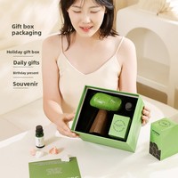 Diffuseur de pierres de cristal naturelles à combustion longue durée, sans flamme, pour aromathérapie, ornement parfumé, coffret cadeau pour la maison