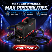 Machine à souder YEESTECH 165A 4-en-1 MIG/MIG à fil fourré/TIG à arc électronique/Electrode 220V Double tension avec grand écran LED numérique