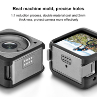 PULUZ professionnel pour DJI Action 2 accessoires de caméra de sport étui de protection en silicone fendu