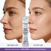 Masque en feuille de collagène hydrogel à l'astaxanthine pour les rides, peau ferme et lisse avec vitamine E, masque au collagène et à l'arbutine