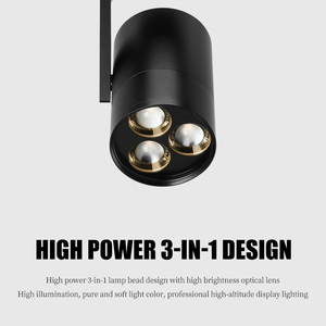 Projecteur LED sur rail 3-en-1 à haute luminosité pour éclairage <span class=keywords><strong>de</strong></span> plafond élevé, idéal pour vitrines <span class=keywords><strong>de</strong></span> musées et présentoirs - Product Image 5