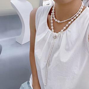 Collar de Perlas de Agua Dulce Naturales de 11-12 mm para Mujer, Cadena de Perlas con Luz Intensa, Cuentas Sueltas, Collar de Perlas Grandes - Product Image 3