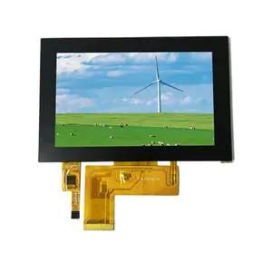 High quality 5.0 inch RGB high brightness 650 nit tft-lcd display 800x480 ips ST7262 lcd panel with touch panel