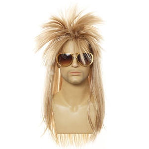 วิกผมคุณภาพสูงวัสดุไฟเบอร์สังเคราะห์ทนความร้อนเหมาะสําหรับผู้ชายและผู้หญิงสไตล์พังก์ร็อค <span class=keywords><strong>Mullet</strong></span> สําหรับงานปาร์ตี้วันหยุด - Product Image 5
