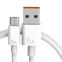 Câble de charge super rapide USB-C 6A 2026 pour téléphones mobiles, cordon de données de charge intelligente pour téléphones portables et tablettes