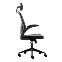 Chaise de bureau ergonomique en maille avec accoudoirs rabattables Yike Direct, prix d'usine, faible MOQ, chaise de travail pour personnel de bureau exécutif