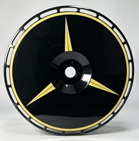 Enjoliveurs de roues forgés en aluminium pour voitures de course, avec disques aérodynamiques et ventilateurs turbo, et jantes rotatives pour roues de 16 à 22 pouces - Alliage d'aluminium