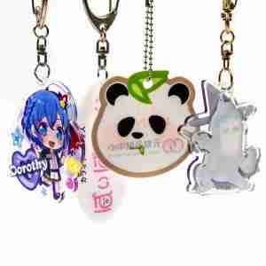 Acrylic Keychains with Plastic and Rubber Key Chains-Rhinestone Keychains for Custom Designs
