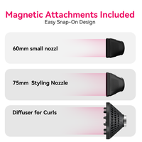 Sèche-cheveux professionnel compact haute vitesse FirePhoenix M2 MAX pour salon et hôtel, moteur BLDC 2800W