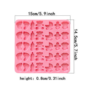 Mini <span class=keywords><strong>molde</strong></span> <span class=keywords><strong>de</strong></span> caramelo <span class=keywords><strong>de</strong></span> 35 agujeros, <span class=keywords><strong>molde</strong></span> <span class=keywords><strong>de</strong></span> silicona temático <span class=keywords><strong>para</strong></span> bebé, botella, pie, <span class=keywords><strong>molde</strong></span> <span class=keywords><strong>de</strong></span> galleta <span class=keywords><strong>de</strong></span> <span class=keywords><strong>Chocolate</strong></span> en forma <span class=keywords><strong>de</strong></span> oso <span class=keywords><strong>de</strong></span> peluche, herramientas <span class=keywords><strong>para</strong></span> hornear DIY - Product Image 3