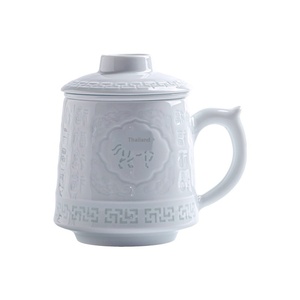 Taza de Porcelana Linglong del Año del Caballo del Zodíaco Chino, Taza de Té de Cerámica Jingdezhen, Taza de Oficina con Tapa y Filtro para Té - Product Image 5