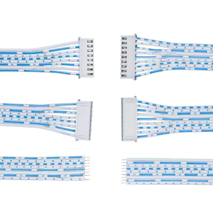 كابل شريطي نحاسي أزرق وأبيض XH2.54 مع طرف دوبونت، خط توصيل 2-12p، كابل طاقة لتجميع أسلاك الكمبيوتر/الآلة - Product Image 1