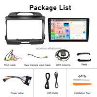(Stok AS/EU/AU) Radio Mobil Podofo 9" untuk Kia Sportage 2010-2016 Carplay Android Auto 4+64G DSP IPS WIFI GPS BT RDS Dropshipping