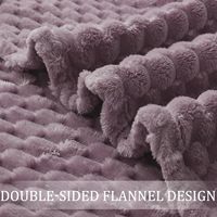 Couverture en flanelle douce et moelleuse de couleur unie personnalisée, épaisse et chaude, en microfibre pelucheuse pour la literie, le canapé, le fauteuil