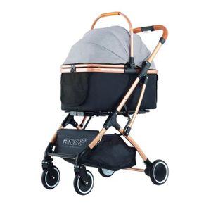 Poussette pour animaux de compagnie poussette pour chien chat avec panier de rangement pliable léger chariot de transport de chien poussette de Jogging - Product Image 2