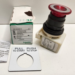 Interruptor de Botón Pulsador 9001SKR8P1R, 120V, Rojo, Tipo Hongo, para PLC - Product Image 1