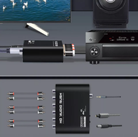 Nouveau décodeur audio numérique 5.1 CH amélioré, convertisseur SPDIF coaxial optique vers RCA analogique pour barre de son home cinéma, PS5, Xbox