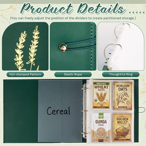 Porte-sachets de graines, boîte de rangement pour graines, 100 pochettes transparentes pour graines de <span class=keywords><strong>légumes</strong></span> anciens - Product Image 4