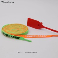 Coolstring 8mm lacets plats en silicone monocouche lettre anglaise imprimée "lacets" pour baskets chaussures de sport bottes