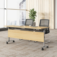 Prix d'usine bureau d'étude mobile moderne cadre en métal modulaire amovible pliable avec roues tables de réunion table de bureau de formation