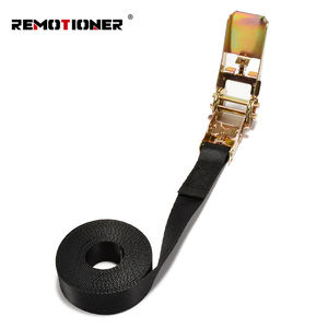 Sangles d'arrimage en zinc antirouille robustes avec boucle à came, sangles de fixation réglables à cliquet pour camions, motos, bateaux - Product Image 5