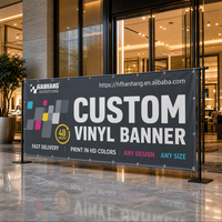 Bannière en vinyle PVC robuste, imperméable, imprimée par jet d'encre et UV, pour usage extérieur, fabriquée en grande série