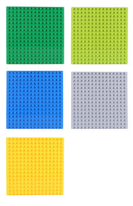 AlphaBricks 10 \ "X 10 \" Base Plate 100% kompatibel Duplo pendidikan ubin & huruf bata 42 buah Model mainan konstruksi - Product Image 5