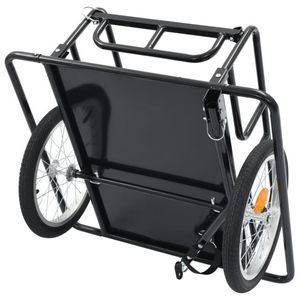 Remorque de cargaison de vélo à dégagement rapide avec attache facile <span class=keywords><strong>pour</strong></span> les bagages de camping-<span class=keywords><strong>pour</strong></span> les balades à vélo chariots à main et chariots - Product Image 5