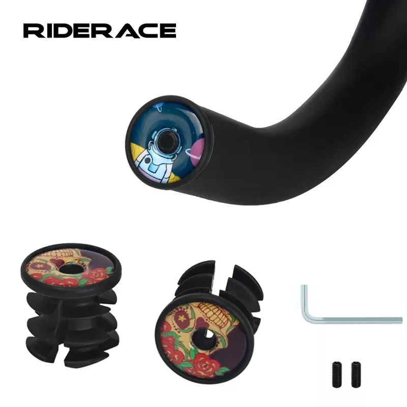 Mountain Bike Handle bar End Plugs Nylon For Bicycle HandleBar Grips Cap 2pcs/set Multi-color Road Cycling Accessories MTB Parts