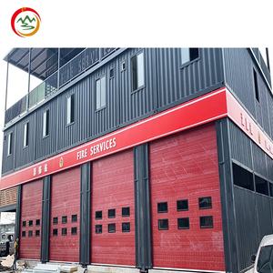 <span class=keywords><strong>Porte</strong></span> <span class=keywords><strong>sectionnelle</strong></span> industrielle rouge de Fire-Engine <span class=keywords><strong>pour</strong></span> caserne de pompiers, isolation, coupe-feu, résistant au vent, OEM - Product Image 4