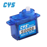 Servomoteur analogique ultra-mini 6 mm à entraînement standard, sans noyau, coque en plastique, contrôle fluide, pour mise à niveau de voitures RC miniatures