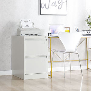 Armoire <span class=keywords><strong>de</strong></span> classement verticale en acier à 2 tiroirs, meuble <span class=keywords><strong>de</strong></span> rangement métallique <span class=keywords><strong>de</strong></span> <span class=keywords><strong>bureau</strong></span> avec serrure pour dossiers suspendus A4 - Product Image 4
