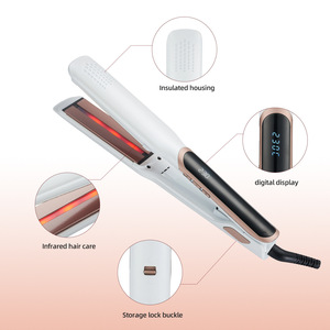 <span class=keywords><strong>Lisseur</strong></span> de <span class=keywords><strong>cheveux</strong></span> infrarouge professionnel 2 en 1, fer à lisser avec écran LCD numérique 130-230 ℃   Styler à <span class=keywords><strong>cheveux</strong></span> ondulés PTC à chauffage rapide <span class=keywords><strong>pour</strong></span> salon - Product Image 3