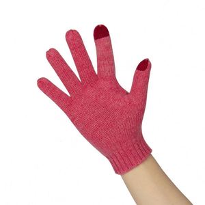 Guantes de Cachemira Baratos al por Mayor para Mujer, Guantes Tejidos de Invierno Cálidos y a la Moda - Product Image 6