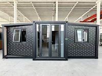 Maison conteneur de 20 pieds en panneaux sandwich avec système d'énergie solaire pour bureau, atelier et logement