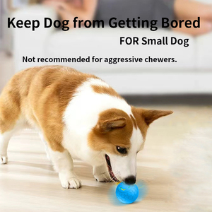 Akıllı köpek topu, hareket aktif haddeleme topu, sıkıntı köpek için interaktif oyuncaklar, küçük köpekler için çapı 2.2 ", mavi - Product Image 3