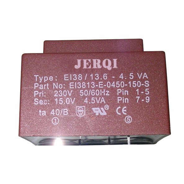 Factory Supply 4.5VA 12V 15V 24v 110V 220V Low Frequency sealed Pulse Transformer