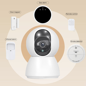 Kerui 3MP IOT Wifi Hệ thống <span class=keywords><strong>camera</strong></span> an ninh gia đình mạng không dây PTZ <span class=keywords><strong>camera</strong></span> cửa sổ cảm biến khói hệ thống báo động phát hiện PIR - Product Image 2