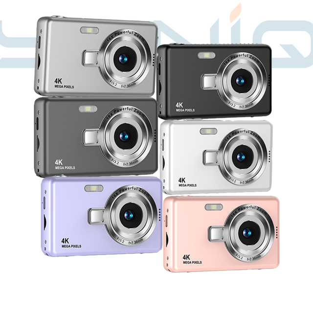 New Muti Color 16X Zoom 2.4-Inch Hd Screen 96 Million Pixels Video Creative Compact Digital Cameras for Kids Q12 CCD