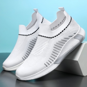 Zapatillas Deportivas Sin Cordones para Hombre - Zapatos para Caminar de Malla Transpirable, Ligeros, Antideslizantes, Cómodos y Casuales - Product Image 1