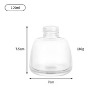 Bouteille diffuseur à roseaux en verre vide de 100 ml et 200 ml avec bouchon en liège, de luxe, écologique et recyclable, pour huiles d'aromathérapie – Vente en gros